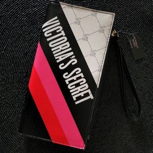 Victoria's Secret logo colorblock wristlet wallet